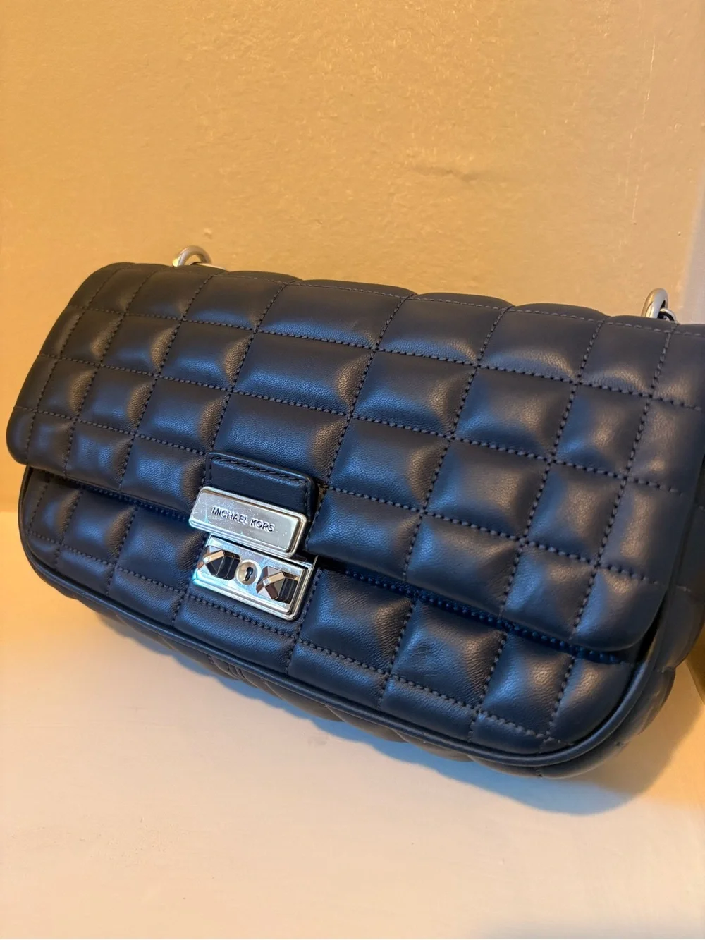Michael Kors Tribeca Large Quilted Leather Shoulder Bag